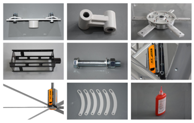 車(chē)站工業(yè)大風(fēng)扇 機(jī)械設(shè)備及核心配件設(shè)計(jì)解析